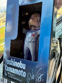 2026年山本由伸投手ワールドシリーズラストシーンボブルヘッド人形の写真